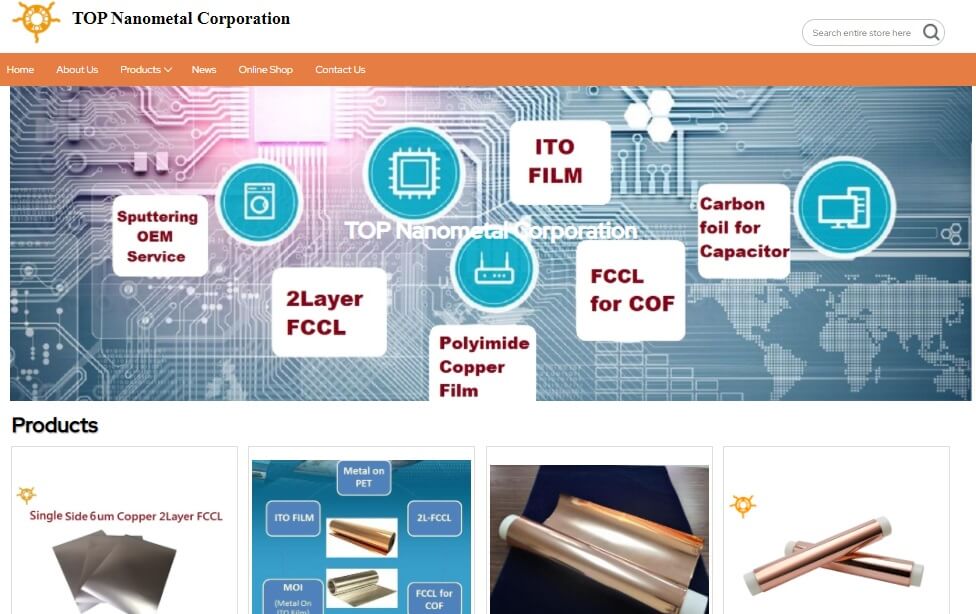 topnano in Taiwantrade site